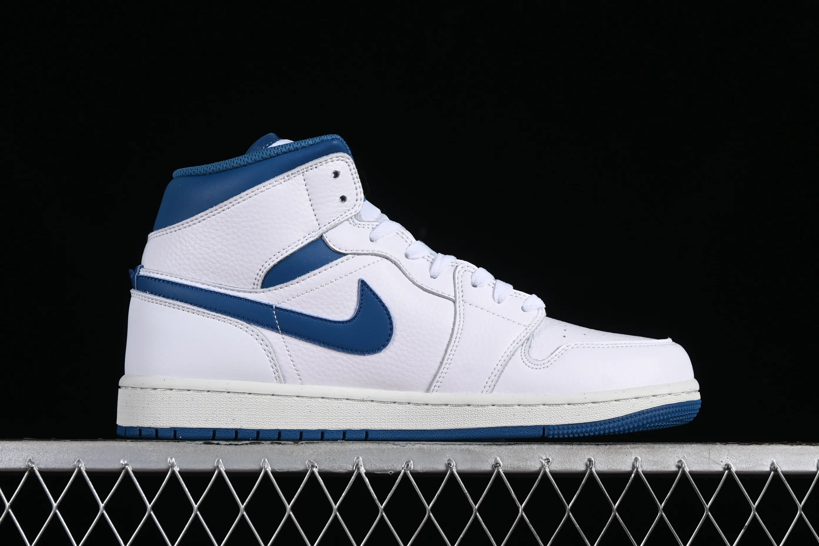 All categories Air Jordan Jordan series basketball shoes Air Jordan 1 Mid Air Jordan 1 Mid "Industrial Blue" AJ1 Joe 1 smoke gray jade Chinese culture basketball shoes FN5215-141